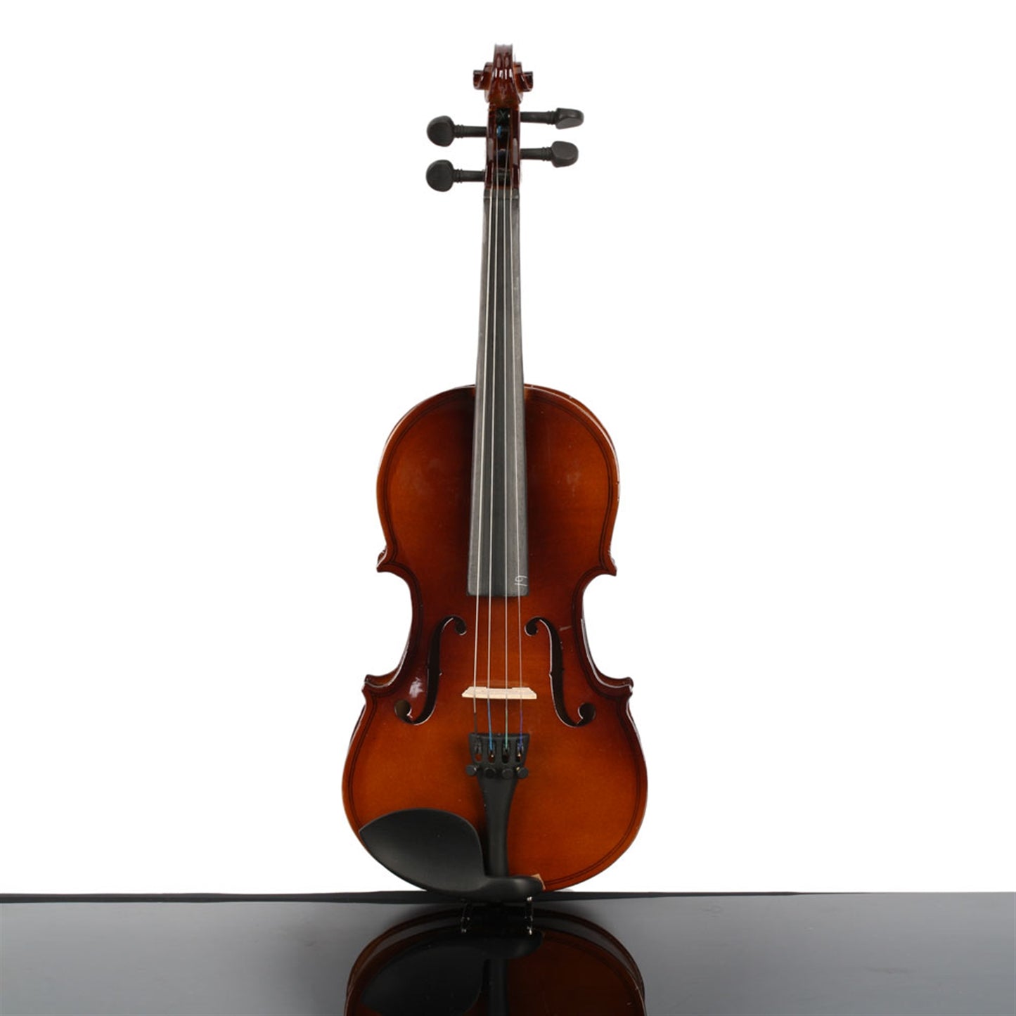 New 1/4 Acoustic Violin Case Bow Rosin Natural - Rhythmic - Cadence