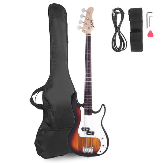 Glarry GP Electric Bass Guitar Cord Wrench Tool Sunset Color - Rhythmic - Cadence