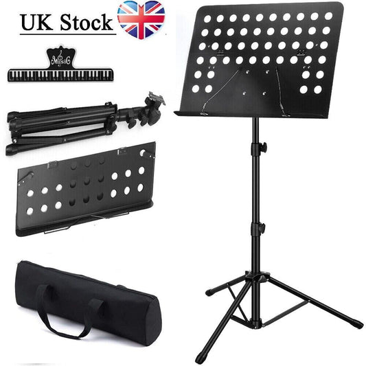 Heavy Duty Orchestral Music Stand Folding Adjustable Sheet Stand Tripod Base UK - Rhythmic - Cadence