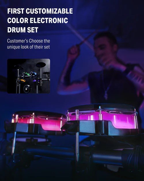 Donner BackBeat Electronic Drum Set - Rhythmic - Cadence