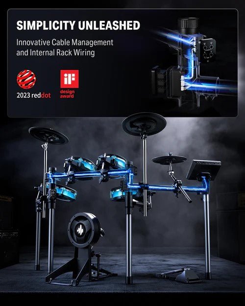 Donner BackBeat Electronic Drum Set - Rhythmic - Cadence