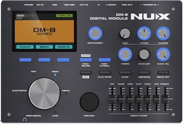 NU - X DM - 8 Digital Drum Kit - Rhythmic - Cadence