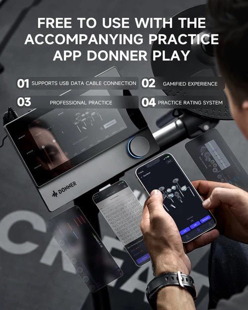 Donner Beat Electronic Drum kit - Rhythmic - Cadence