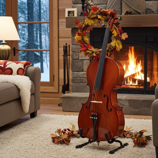 Glarry GC201 4/4 Solid Wood Spruce Panel Cello Varnish