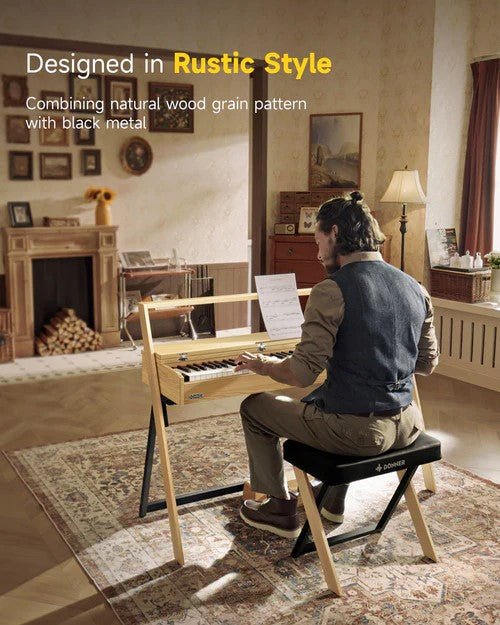 Donner OURA R300 88 - key Home Digital Piano Light Wood - Rhythmic - Cadence