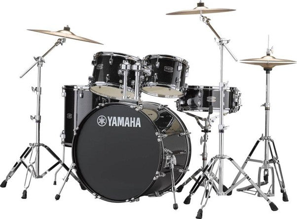 Yamaha Rydeen Drum Kit With 22" Kick Drum & Cymbals - Black Glitter