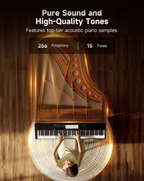 Donner OURA S100 88 - Key Graded Hammer Weighted Digital Piano - Rhythmic - Cadence