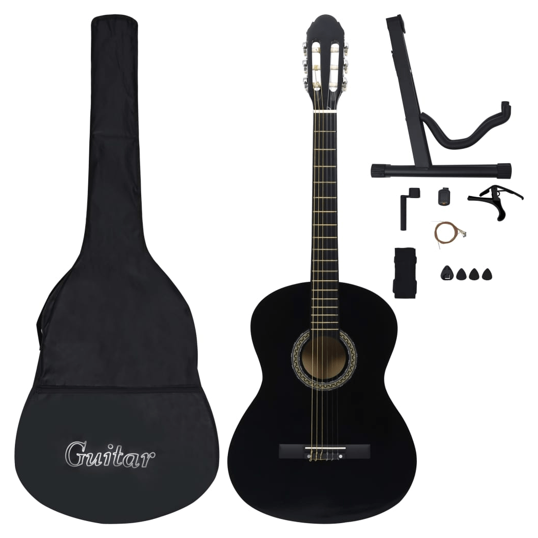 vidaXL 12 Piece Classical Guitar Beginner Set 4/4 39 (8 - 10 day delivery) - Rhythmic - Cadence