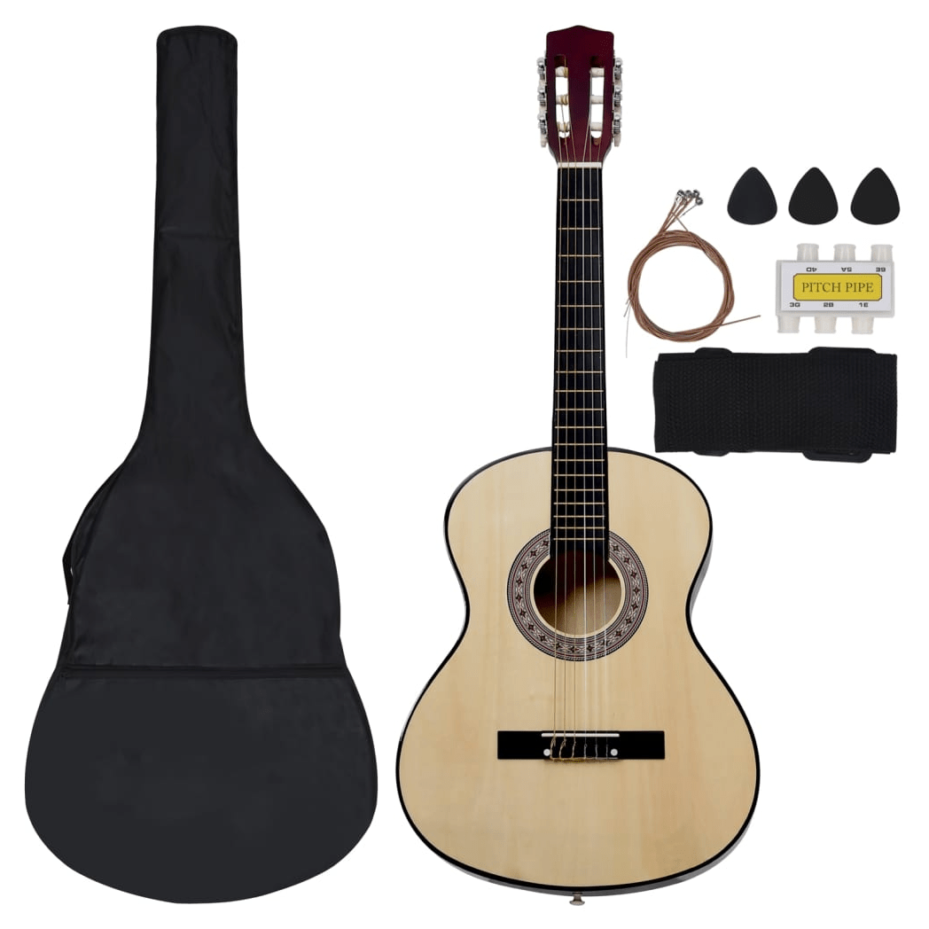 vidaXL 12 Piece Classical Guitar Beginner Set 4/4 39 (8 - 10 day delivery) - Rhythmic - Cadence