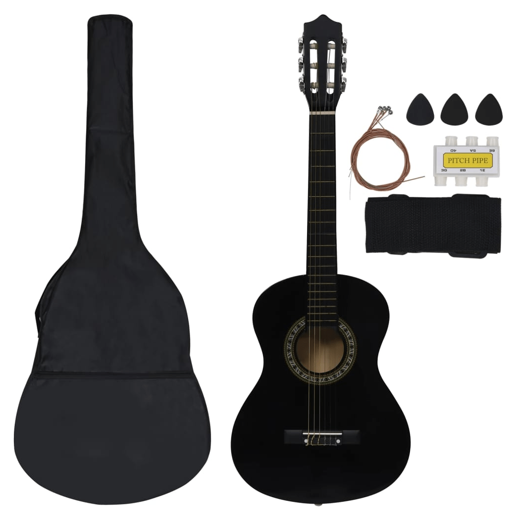 vidaXL 12 Piece Classical Guitar Beginner Set 4/4 39 (8 - 10 day delivery) - Rhythmic - Cadence