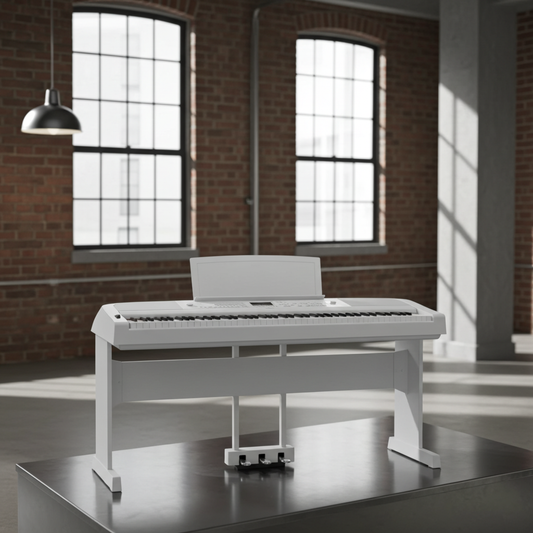 Yamaha DGX-670 Digital Piano White including 3 Pedals & Stand