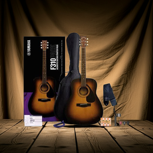 Yamaha F310PII Acoustic Guitar Pack - Tobacco Brown Sunburst