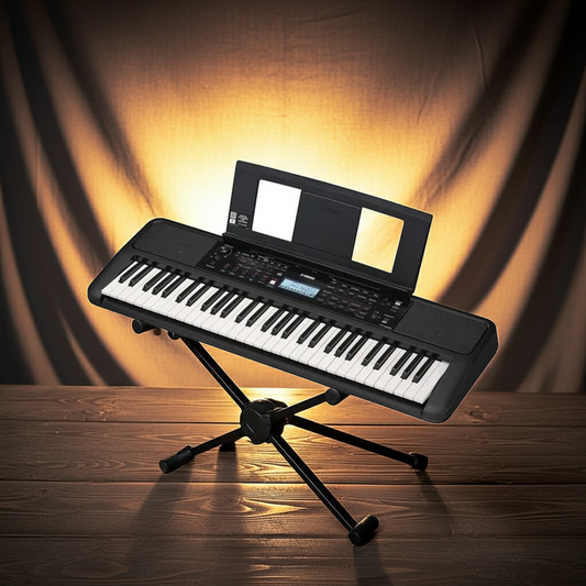 Yamaha PSR -E383 Keyboard Black including stand