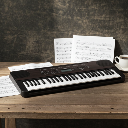 Yamaha PSR-E360 Keyboard - Dark Walnut including L-2C stand