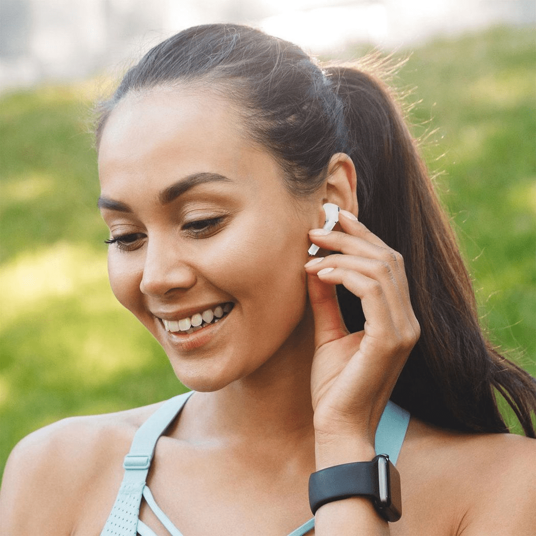 Soundz Wireless Bluetooth Headset With Built - in Battery with Case - Rhythmic - Cadence