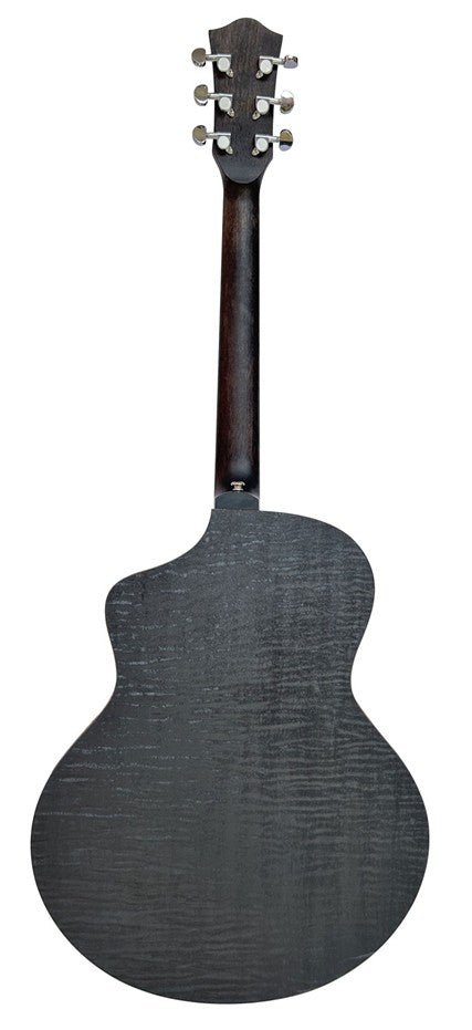 Nomad Series Electro - Acoustic Guitar - Black Quilted Maple - Rhythmic - Cadence