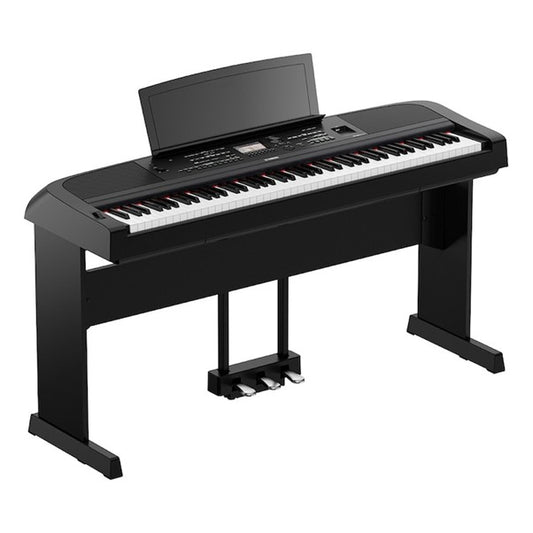 Yamaha DGX - 670 Digital Piano Black including 3 Pedals & Stand - Rhythmic - Cadence