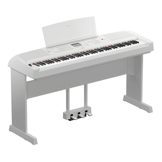 Yamaha DGX - 670 Digital Piano White including 3 Pedals & Stand - Rhythmic - Cadence