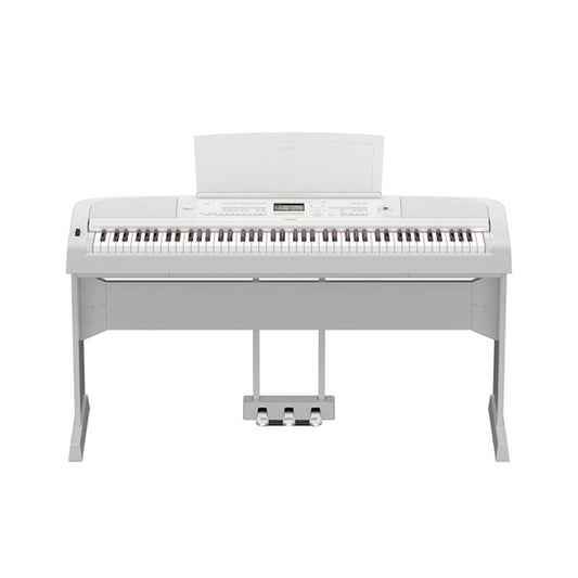 Yamaha DGX - 670 Digital Piano White including 3 Pedals & Stand - Rhythmic - Cadence