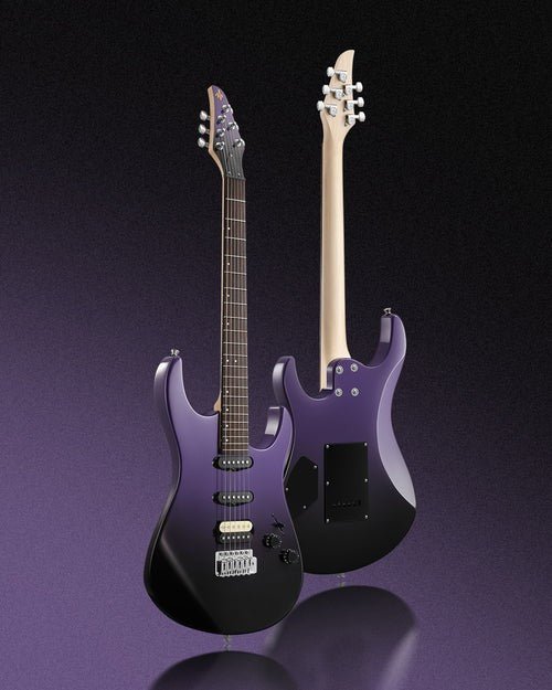 Donner DMT - 66 Electric Guitar with Ceramic Single - Coil - Midnight Purple Gradient - Rhythmic - Cadence