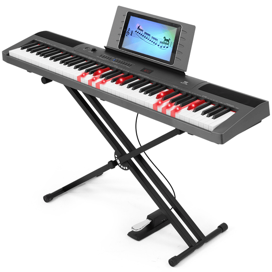 88 Semi Weighted Digital Piano Black/Grey - Rhythmic - Cadence