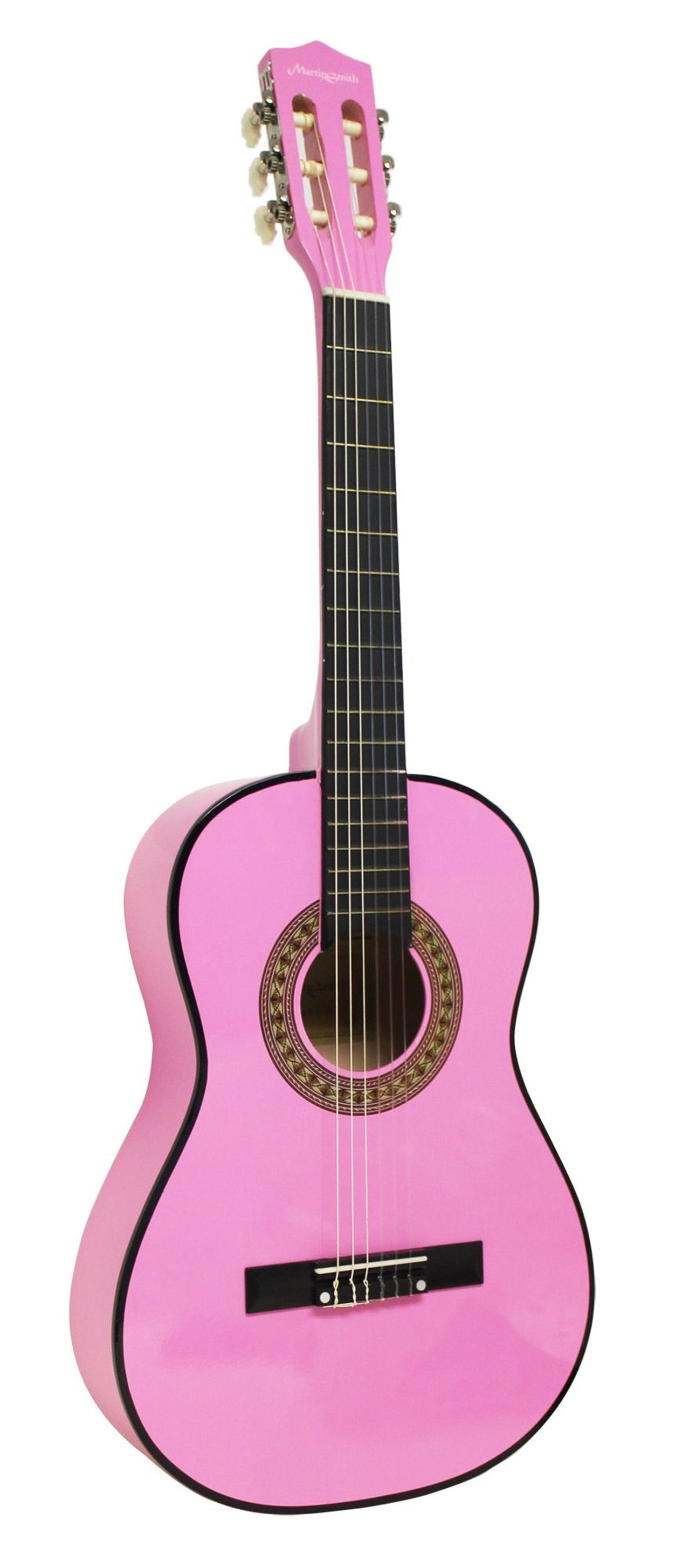 PDT Martin Smith 36 Inch Classical Junior Acoustic Guitar with Lessons - Pink