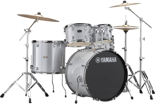 Yamaha Rydeen Drum Kit With 22" Kick Drum & Cymbals - Silver Glitter