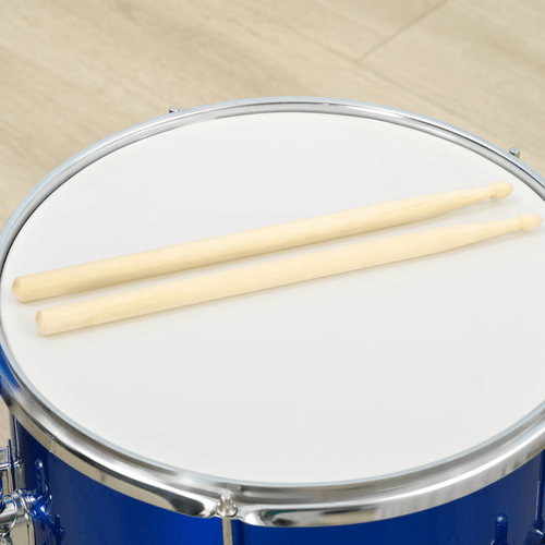AIYAPLAY 11 Piece Junior Drum Set for Kids with Stool, Drumsticks, Blue - Rhythmic - Cadence