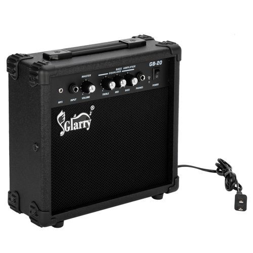Glarry 20W Portable Electric Bass Amplifier - Perfect Sound for Beginners! - Rhythmic - Cadence