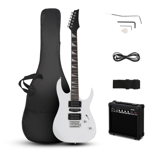 170 Model With 20W Electric Guitar Pickup Hsh Pickup Guitar Stereo Bag Harness Picks Rocker Connector Wrench Tool White - Rhythmic - Cadence