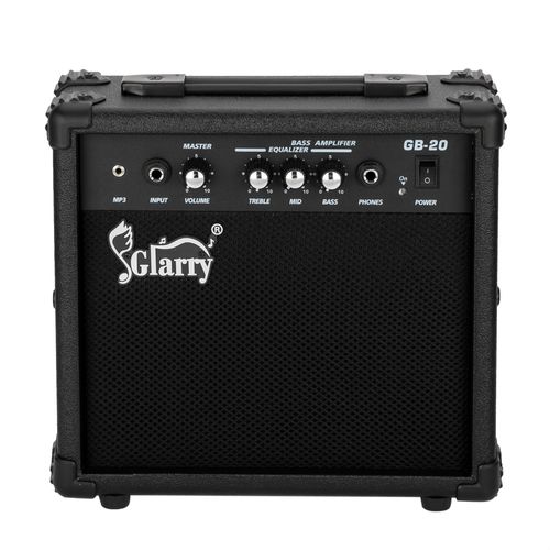 Glarry 20W Portable Electric Bass Amplifier - Perfect Sound for Beginners! - Rhythmic - Cadence