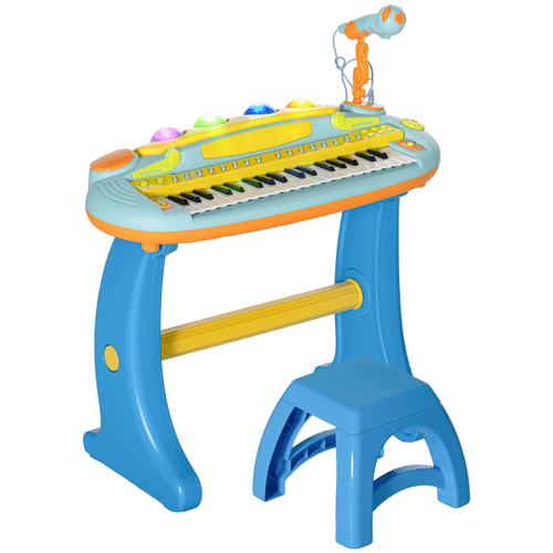 AIYAPLAY 37 Keys Kids Piano w/ Microphone, Stool, Record & Replay Function - Rhythmic - Cadence