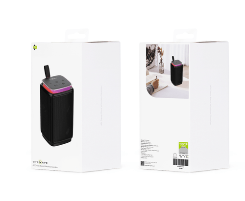 WYEWAVE 4D Deep Bass Wireless Speaker - Rhythmic - Cadence