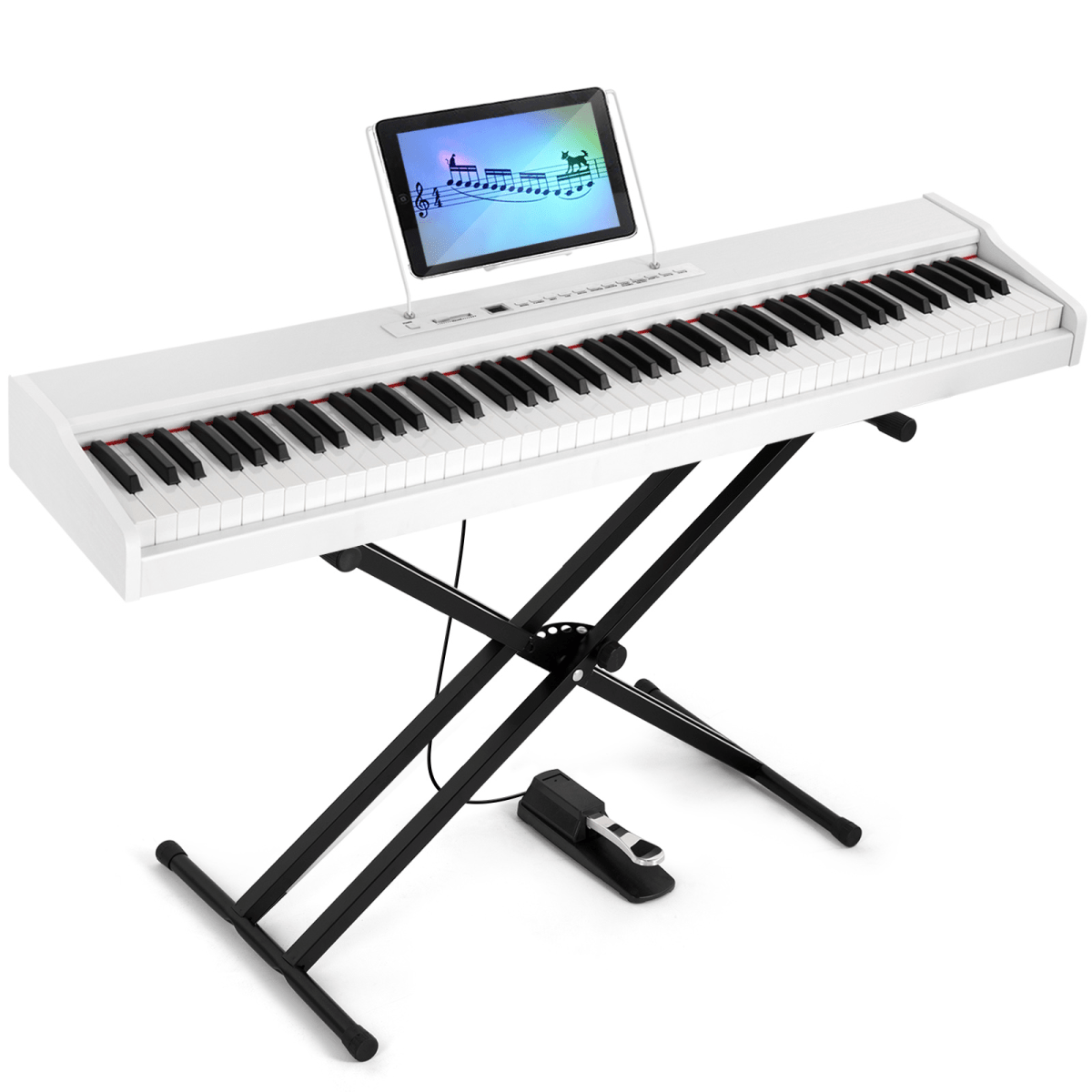 MUSTAR DIGITAL PIANO - WHITE - Rhythmic - Cadence