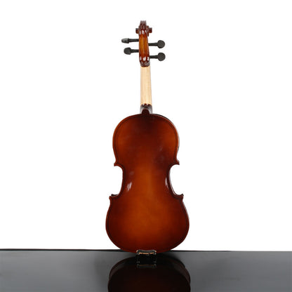 New 1/4 Acoustic Violin Case Bow Rosin Natural - Rhythmic - Cadence