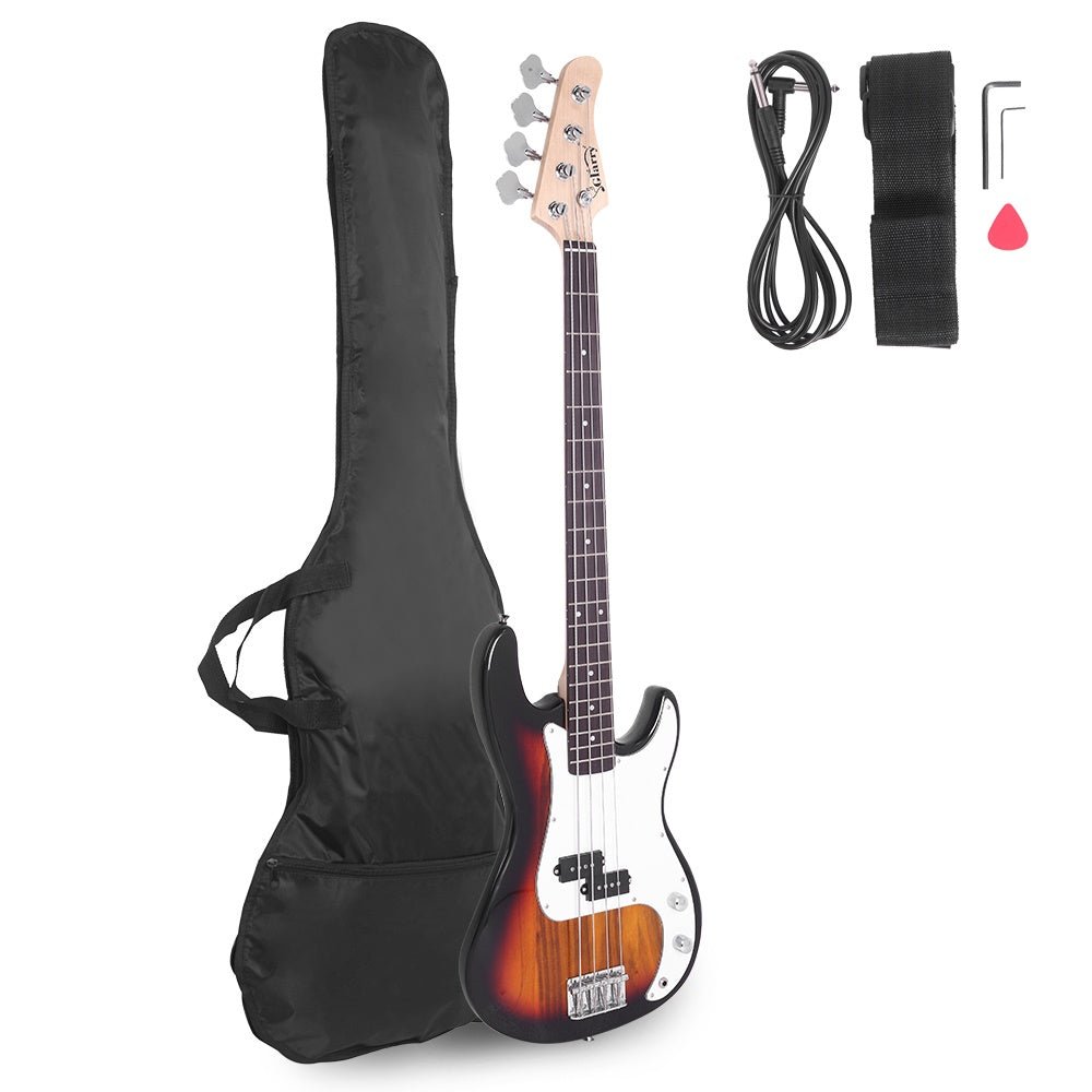 Glarry GP Electric Bass Guitar Cord Wrench Tool Sunset Color - Rhythmic - Cadence