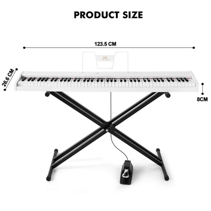 MUSTAR DIGITAL PIANO - WHITE - Rhythmic - Cadence