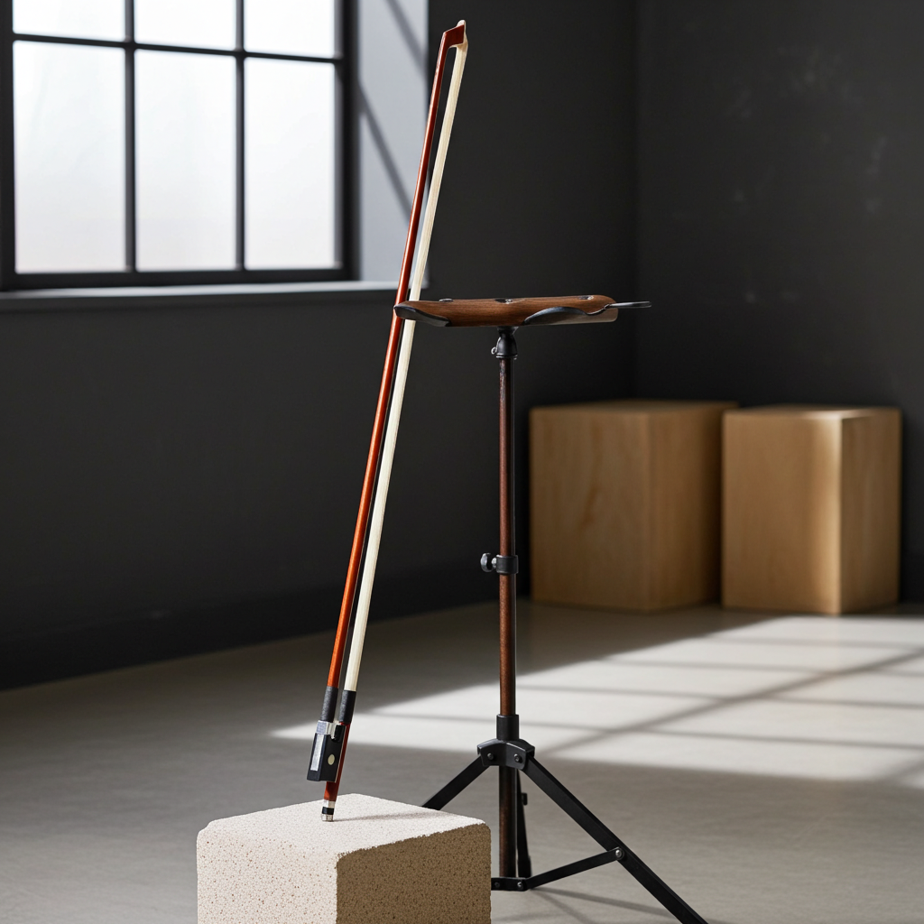 4/4 High Quality Arbor Violin Bow with Black Handle Brown