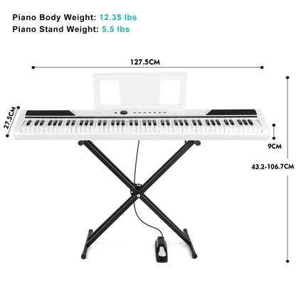 DIGITAL PIANO - WHITE - Rhythmic - Cadence