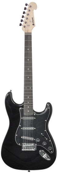 CAL63 Chord Black Electric Guitar Bundle