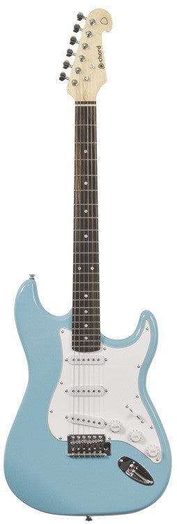 CAL63 Chord Surf Blue Electric Guitar Bundle
