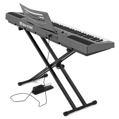 88 Semi Weighted Digital Piano Black/Grey - Rhythmic - Cadence
