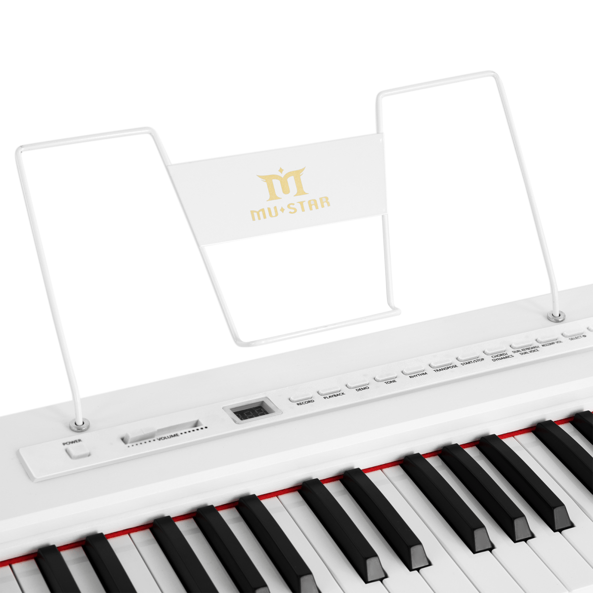 MUSTAR DIGITAL PIANO - WHITE - Rhythmic - Cadence