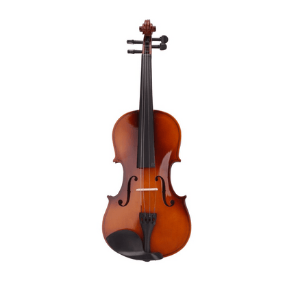 New 4/4 Acoustic Violin Case Bow Rosin Natural - Rhythmic - Cadence