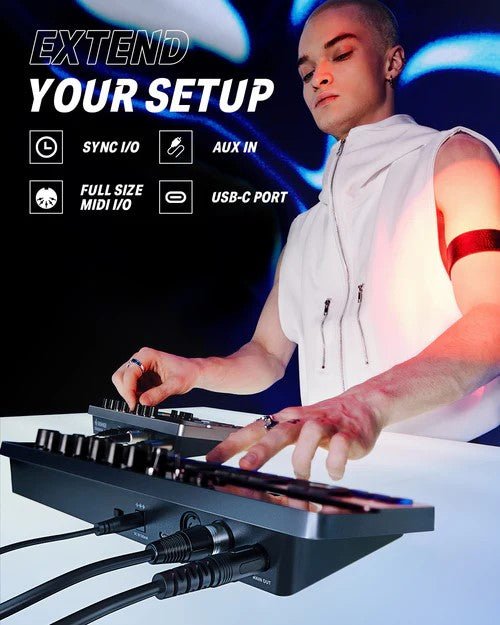 Donner Essential B1 Analog Bass Synthesizer & Sequencer - Rhythmic - Cadence