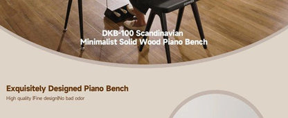 Donner DKB - 100 Home Style Solid Wood Piano Bench - Rhythmic - Cadence