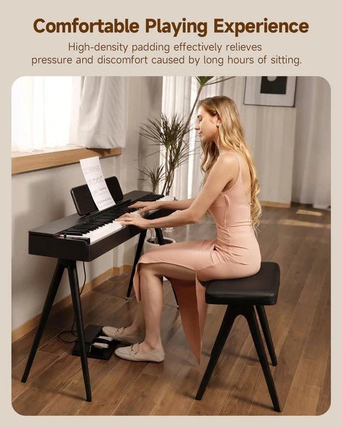 Donner DKB - 100 Home Style Solid Wood Piano Bench - Rhythmic - Cadence