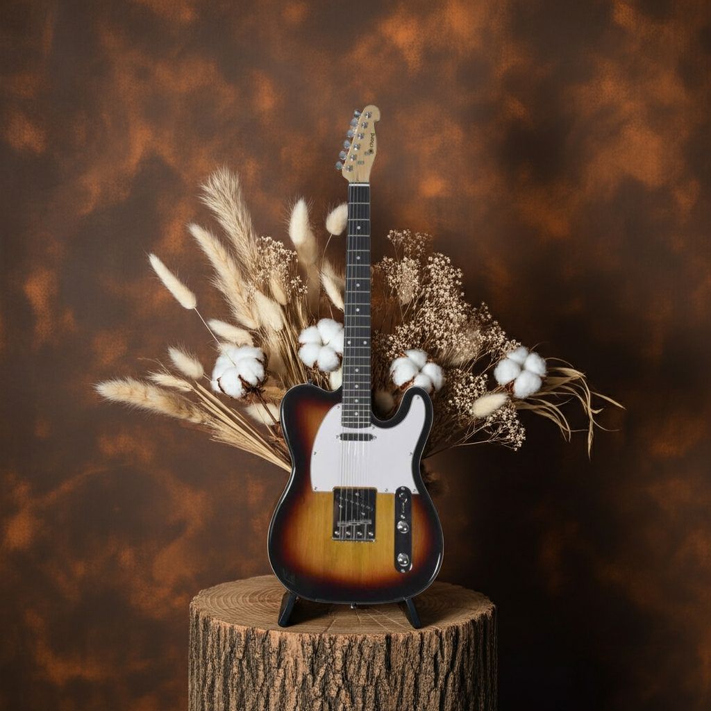 CAL62 Electric Guitar 3-tone sunburst