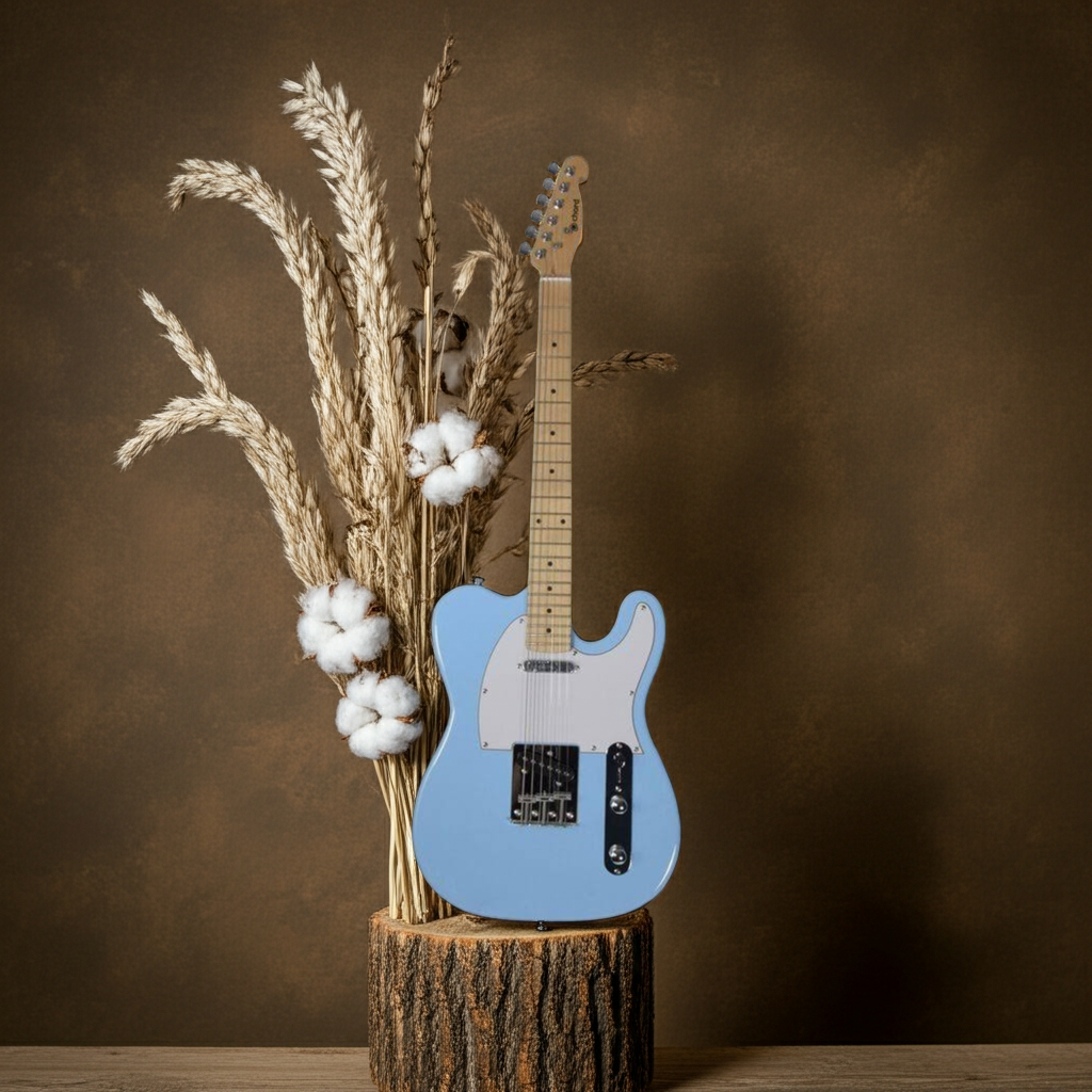 CAL62 Electric Guitar Maple f/b - Surf Blue Gloss