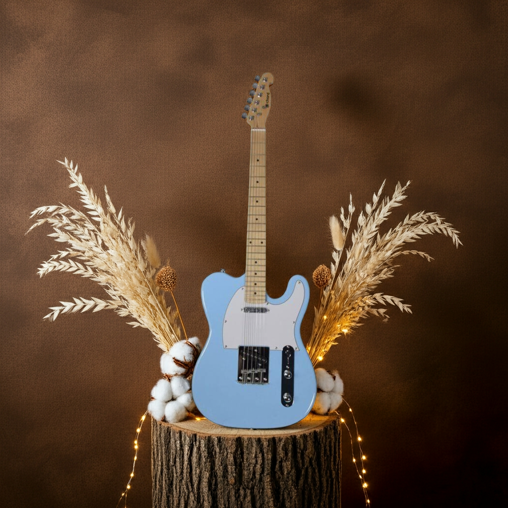 CAL62 Electric Guitar Maple f/b - Surf Blue Gloss